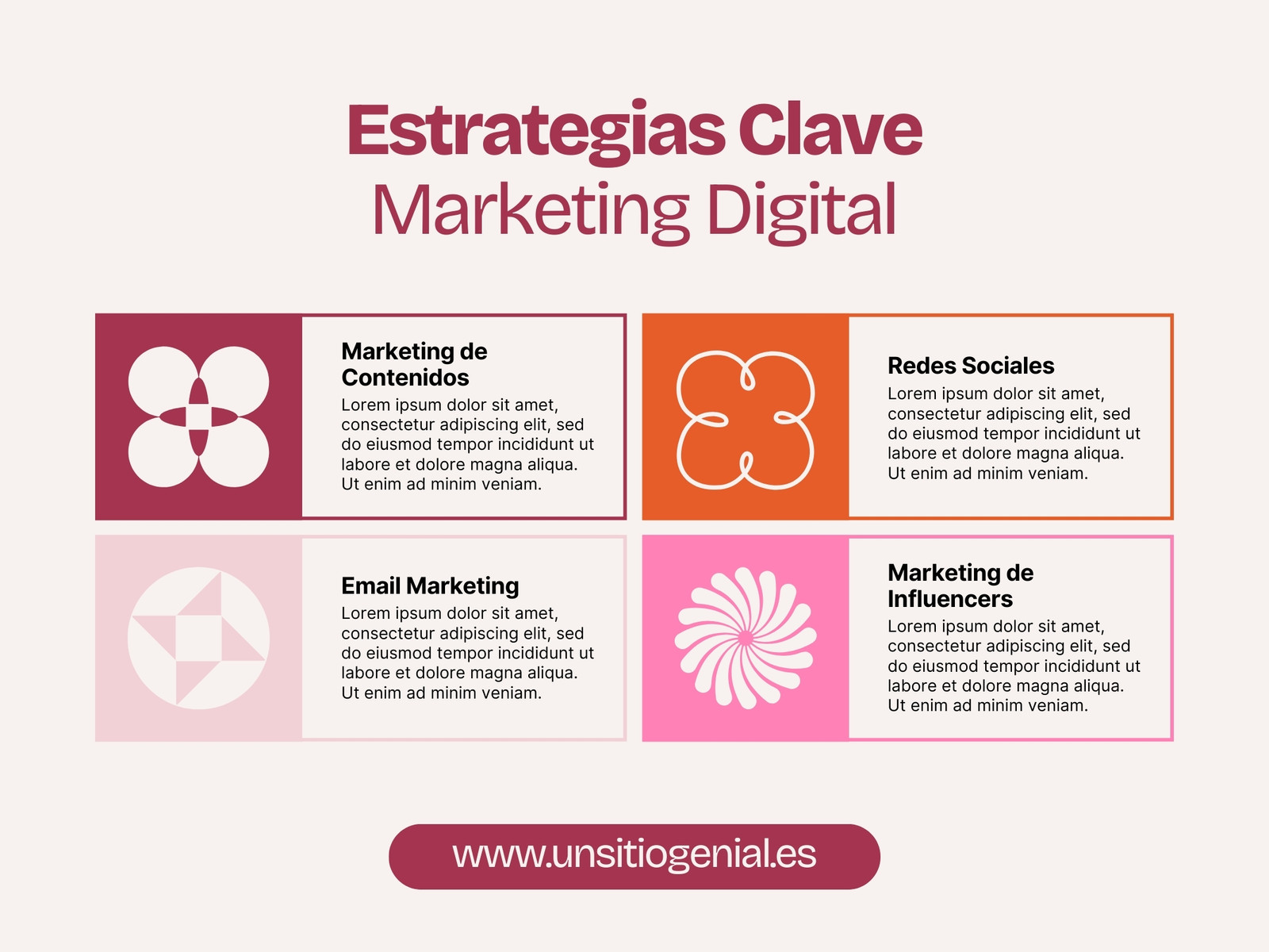 Gráfico Marketing Digital Moderno Multicolor