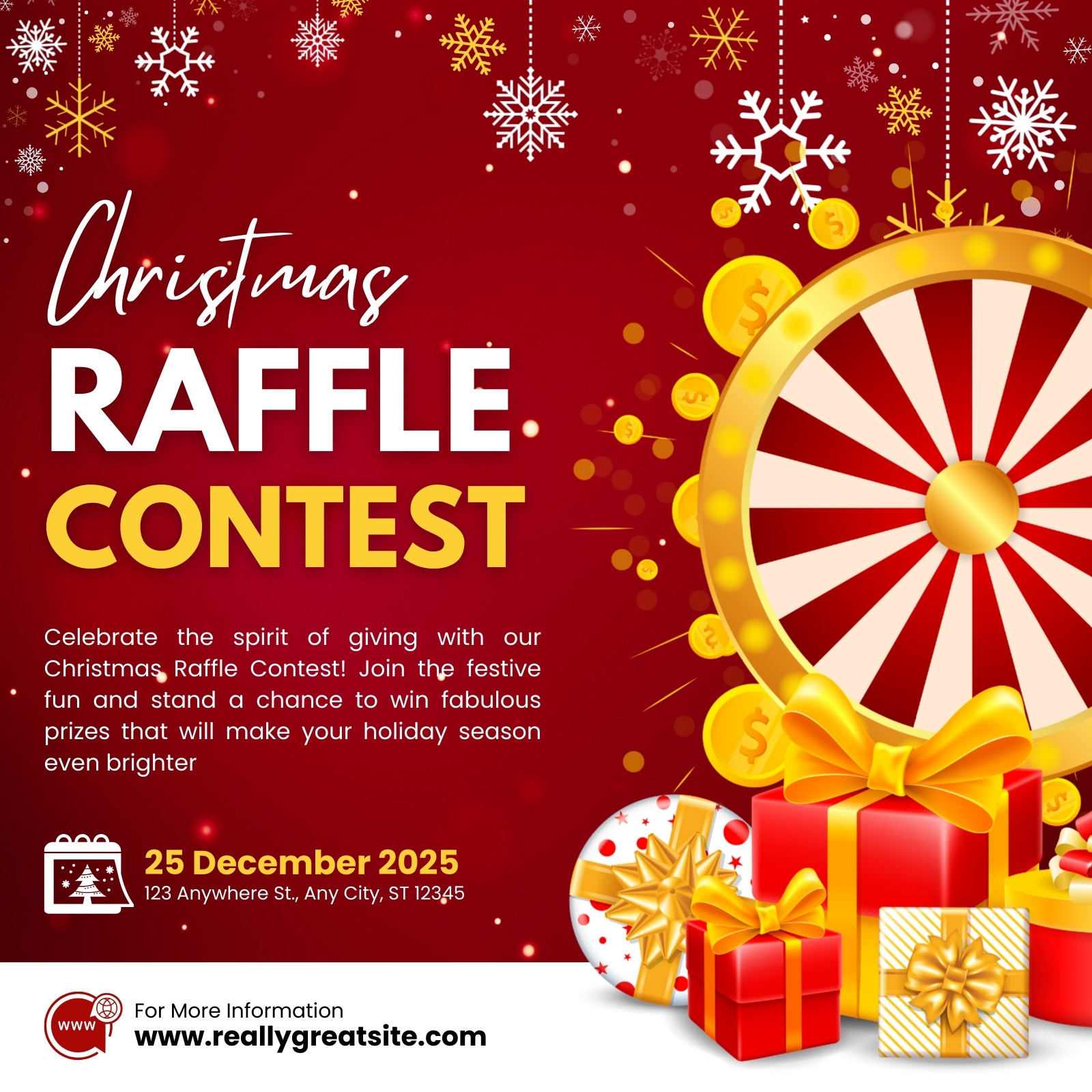 Poster For Rafle Page 6 - Free and customizable raffle templates