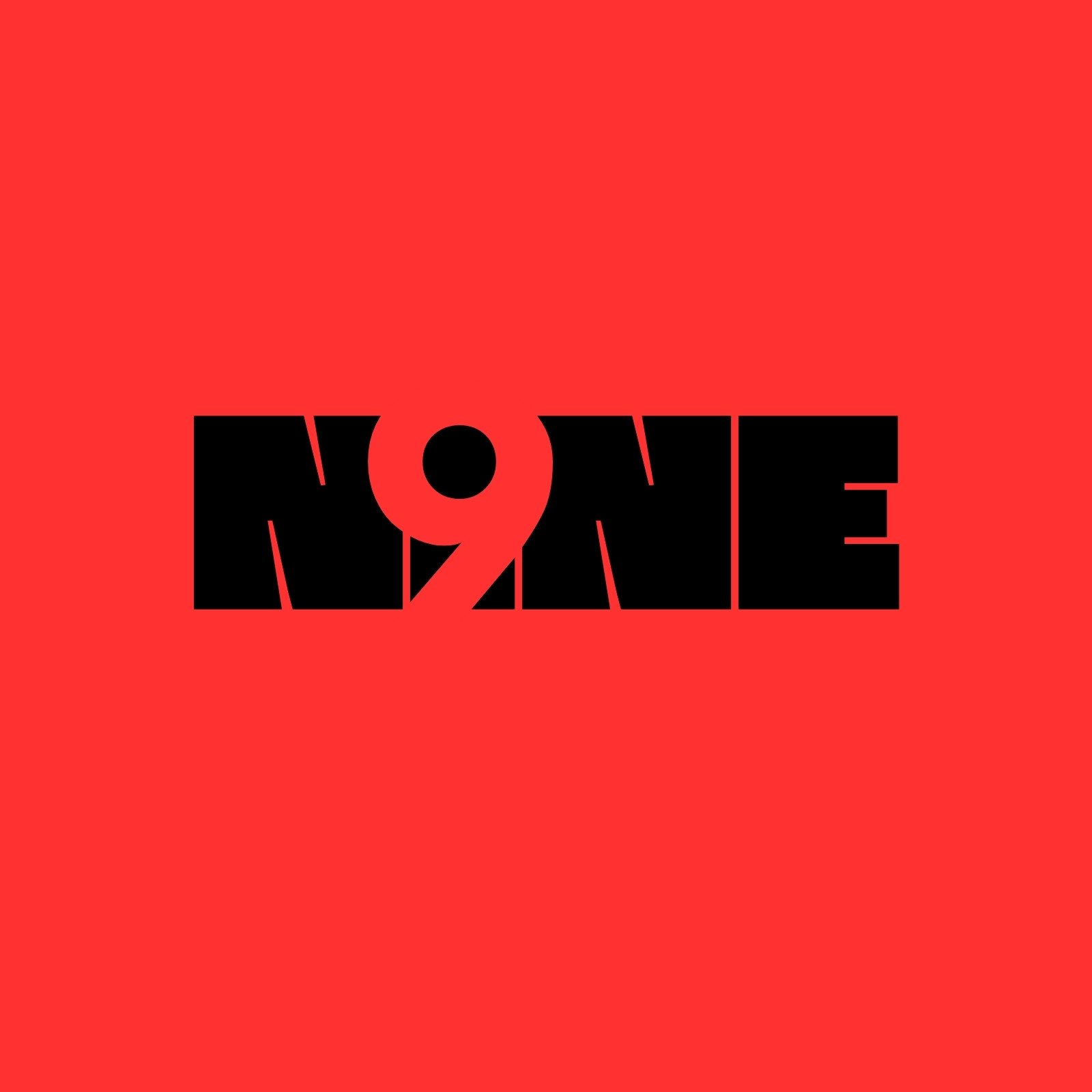 Red Black Typography Nine Brand Logo