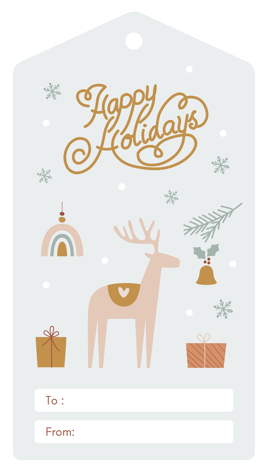 Page 7 - Free custom printable Christmas tag templates | Canva