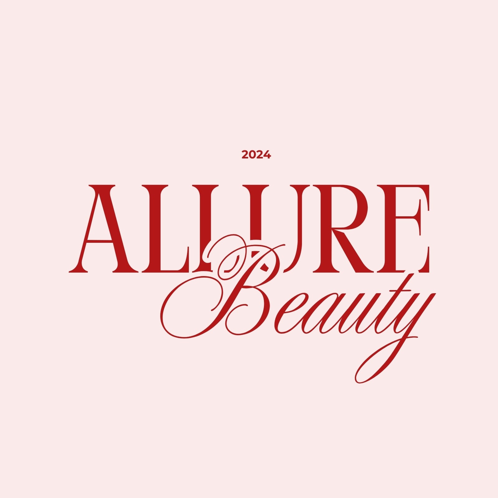 Red and Pink Aesthetic Feminine Logo