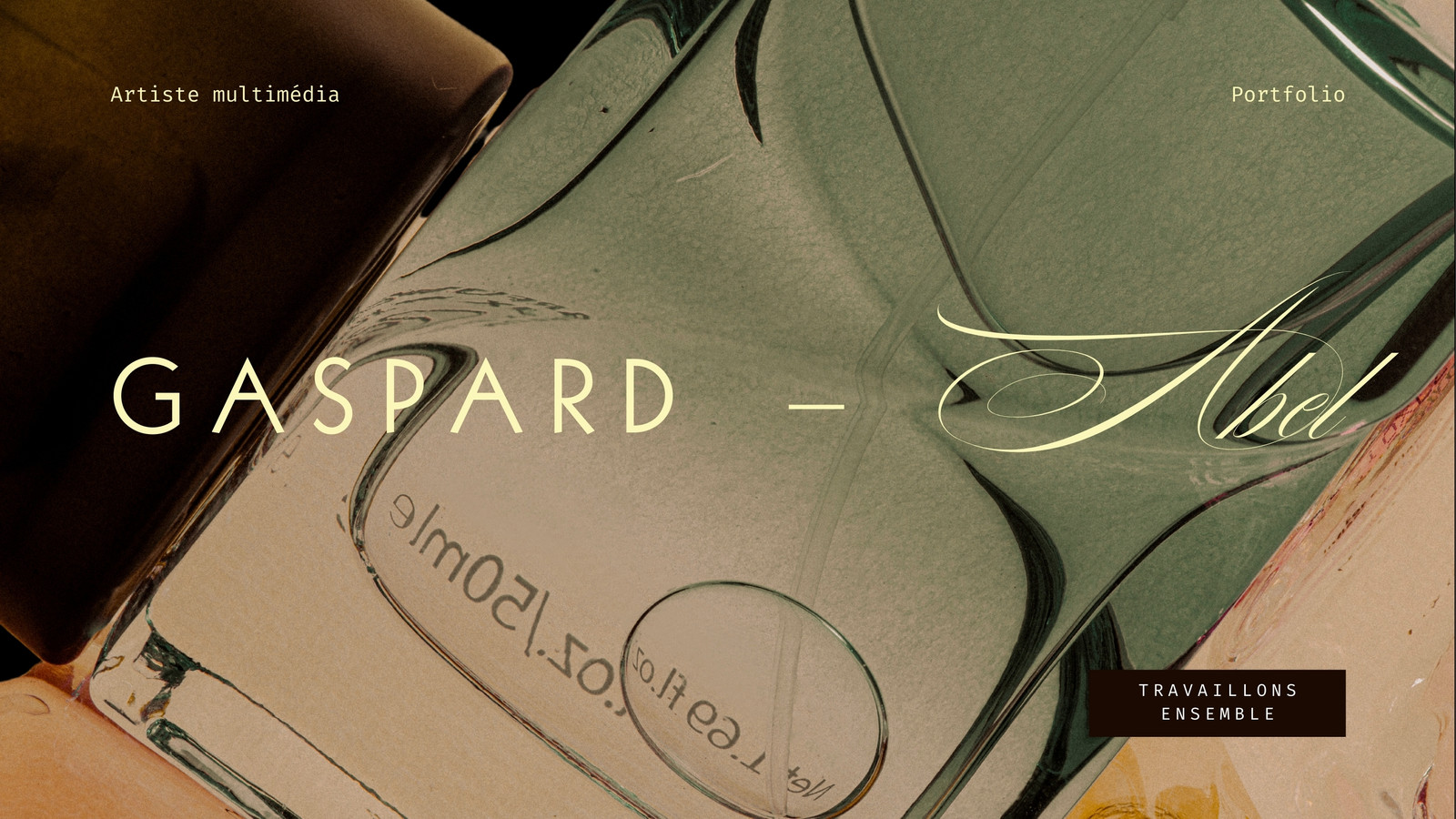 Site Web de Portfolio Créatif Style Opulence minimaliste