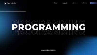 Free and customizable programming templates