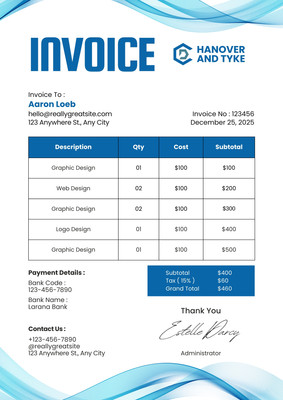 Invoice - Jeplate Creative - Canva