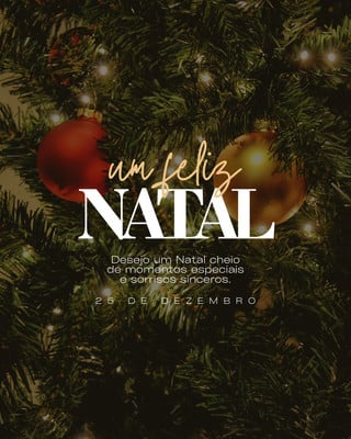 Mensagem de Feliz Natal - Imagem de Feliz Natal Grátis para editar