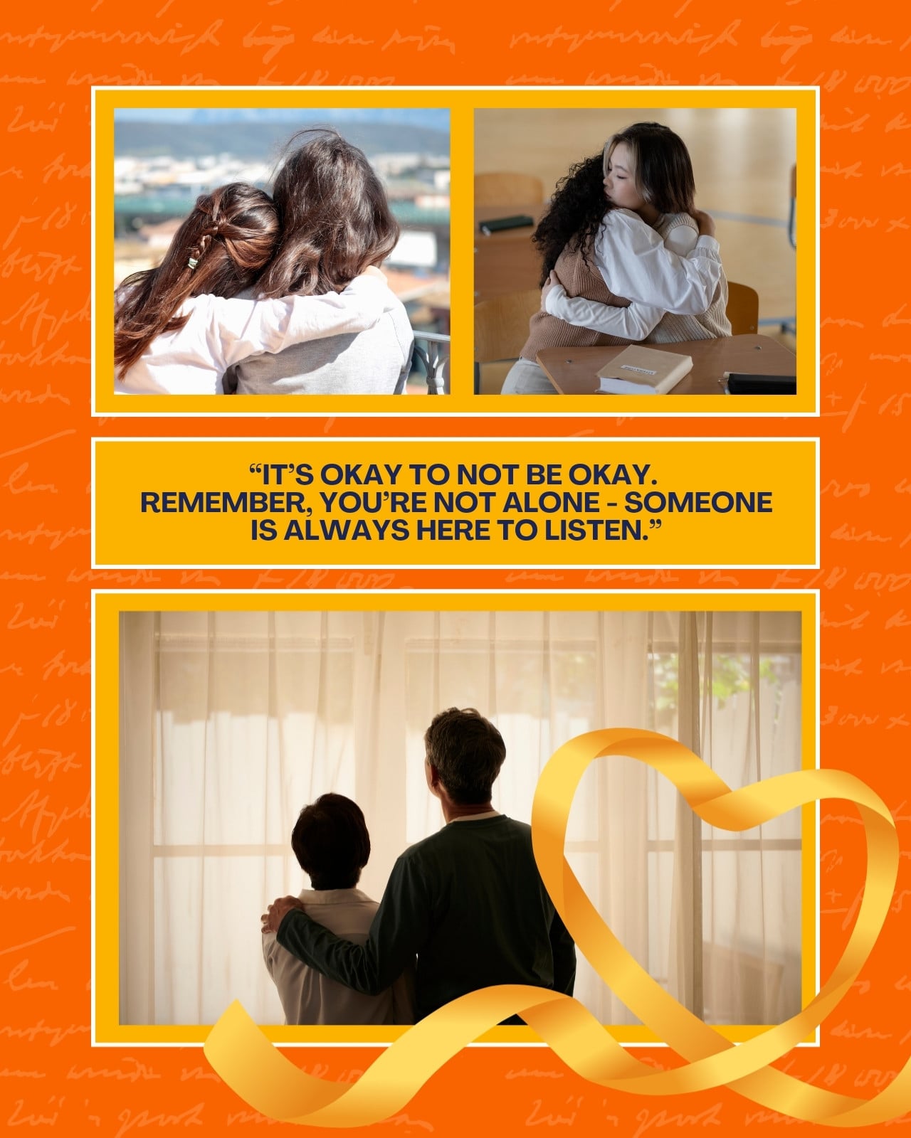 Orange Yellow Photocentric World Suicide Prevention Day Instagram Post