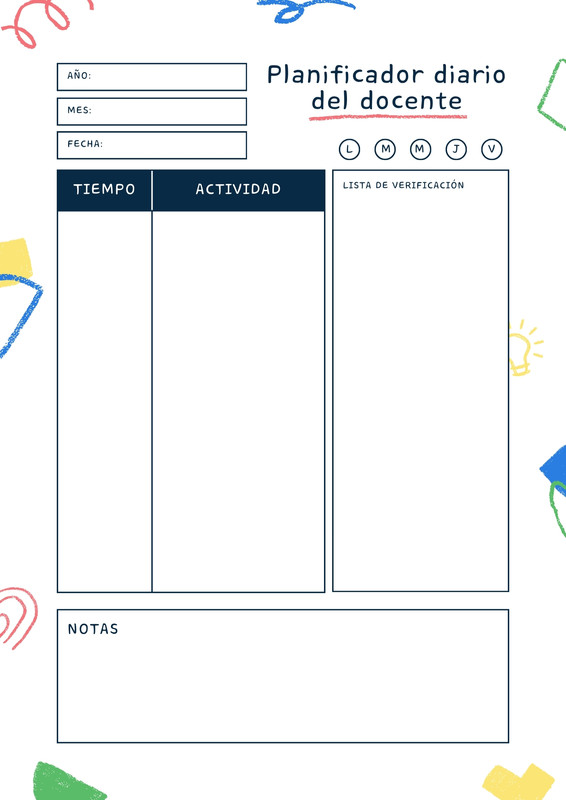 Agenda escolar editable para docentes y estudiantes | Canva