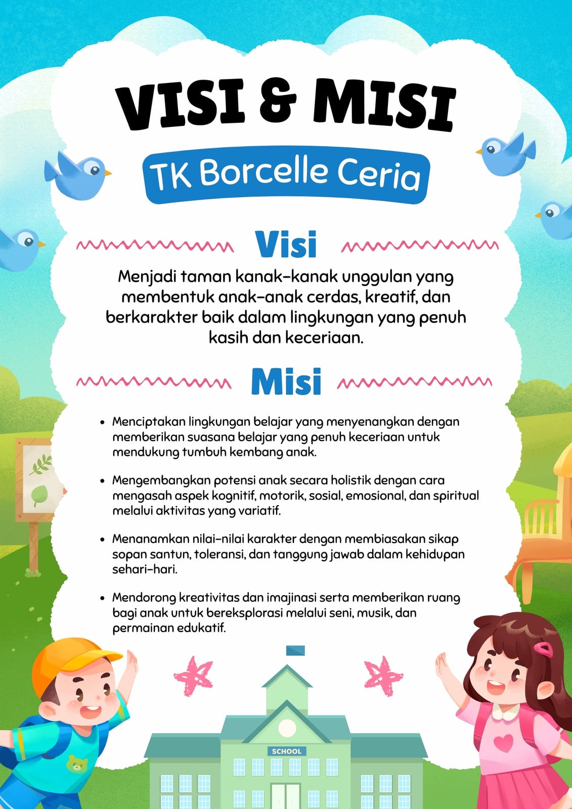 Gratis desain contoh visi misi - Canva