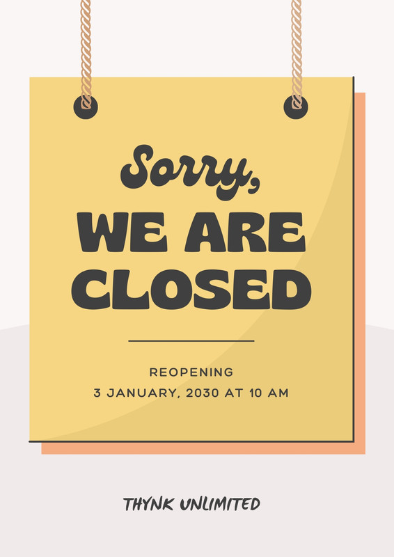 Free and customizable closed templates display picture 2