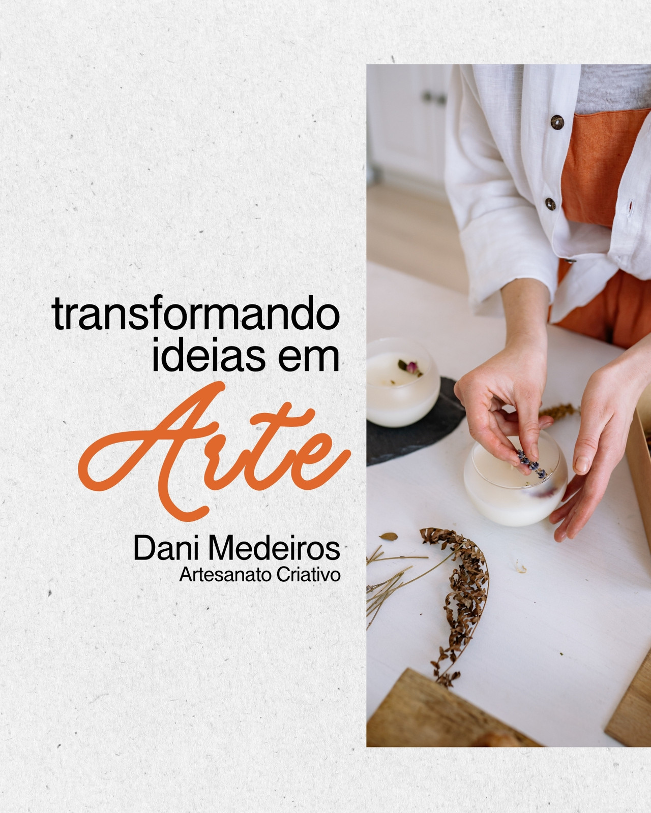 Post de Instagram Carrossel Catálogo Artesanato Criativo Creme