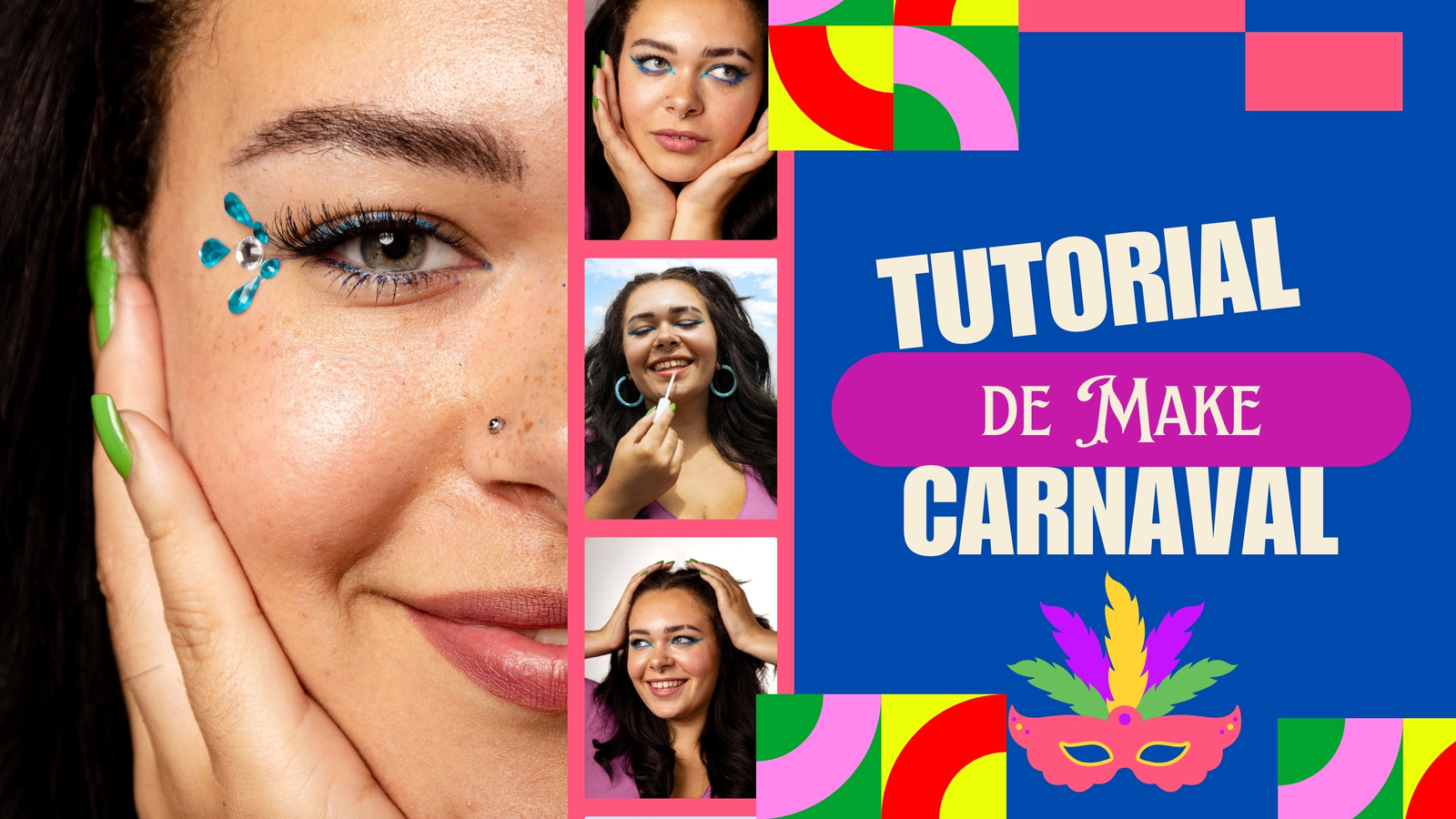 miniatura youtube tutorial de maquiagem carnaval