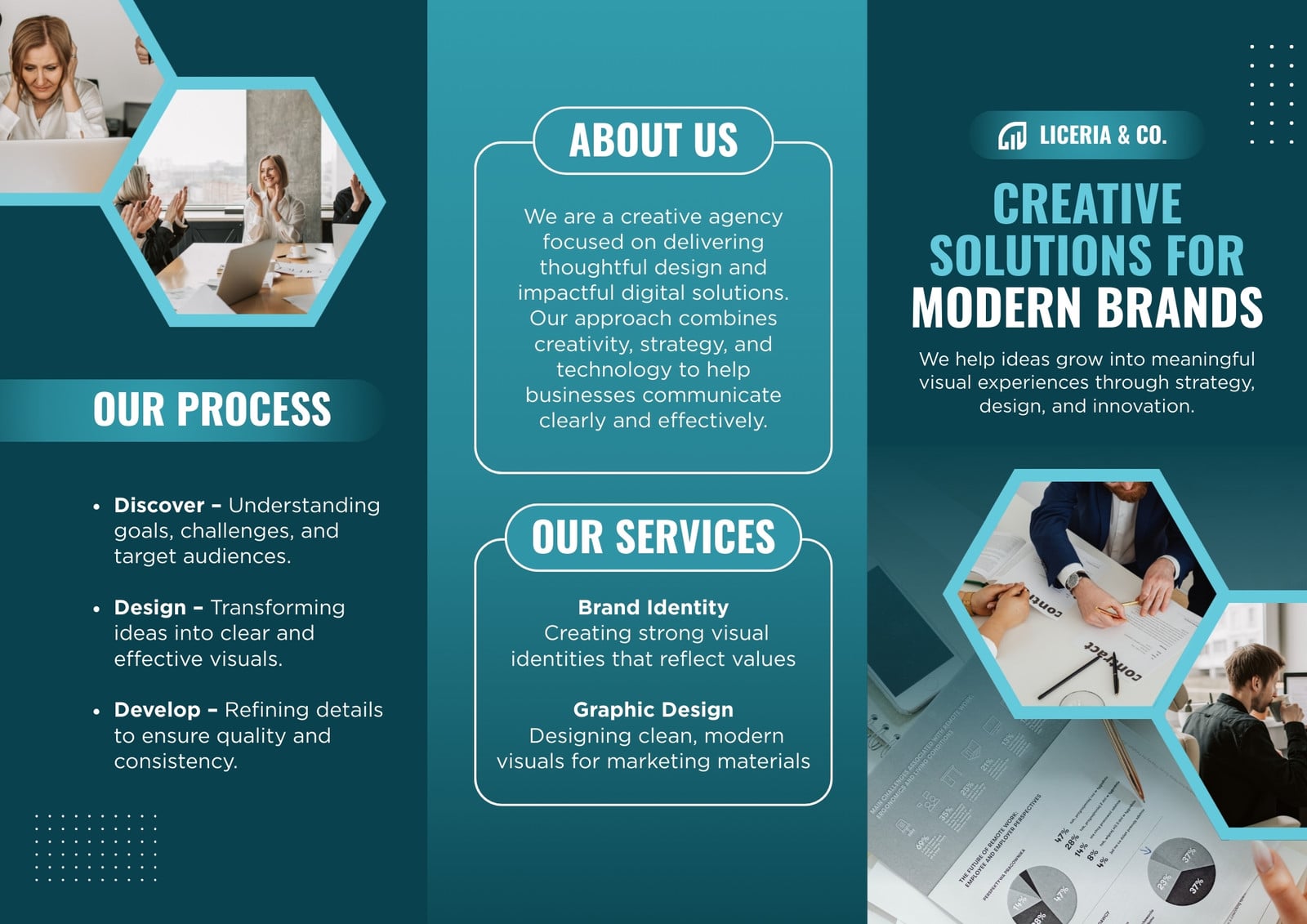 Free printable, customizable company brochure templates | Canva
