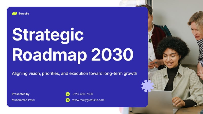 Page 2 - Free and editable roadmap presentation templates | Canva