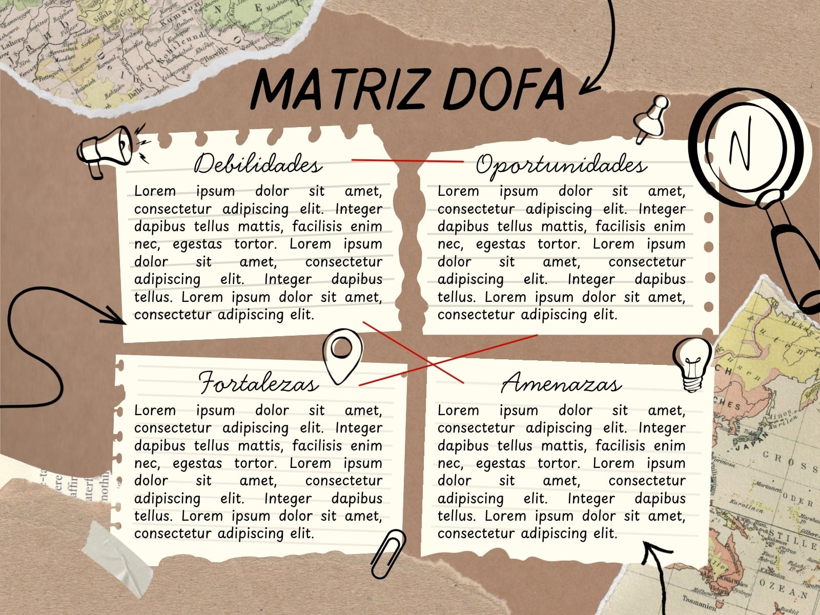 Gráfico matriz dofa creativo recortes scrapbook cafe