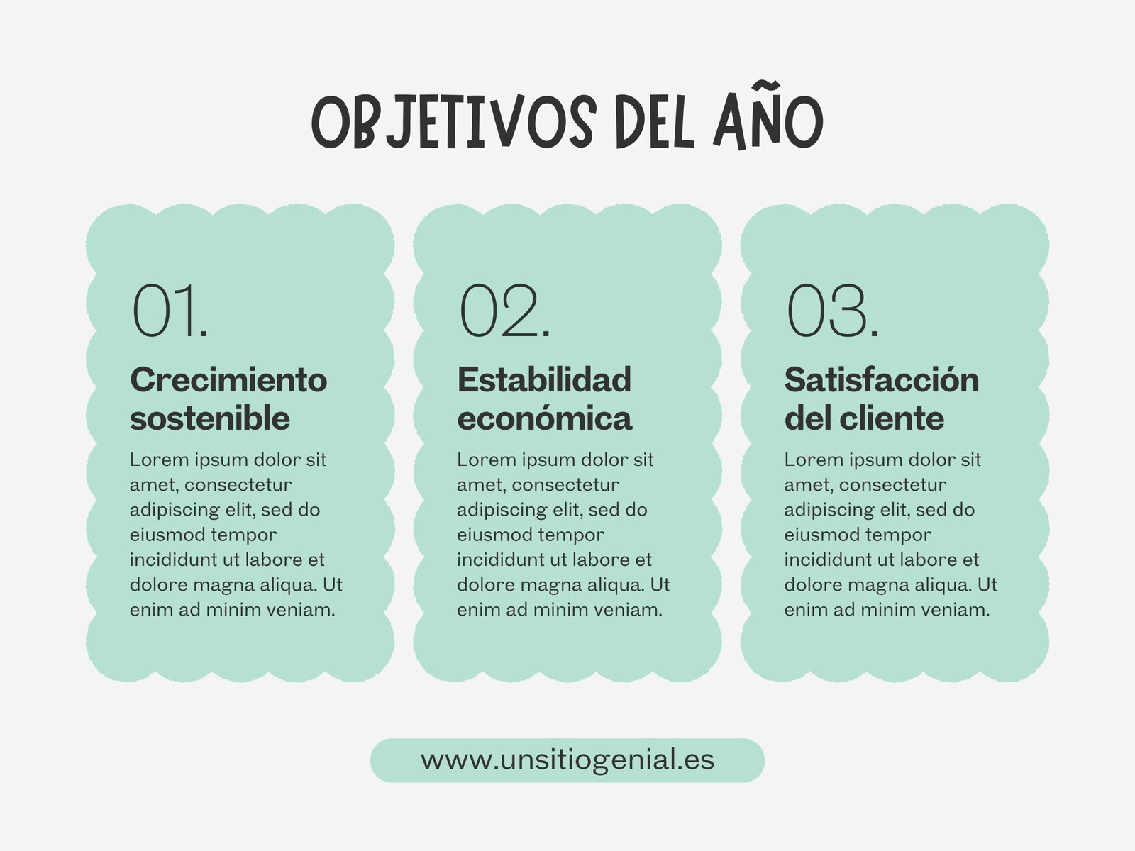 Gráfico Objetivos Empresa Corporativo Turquesa
