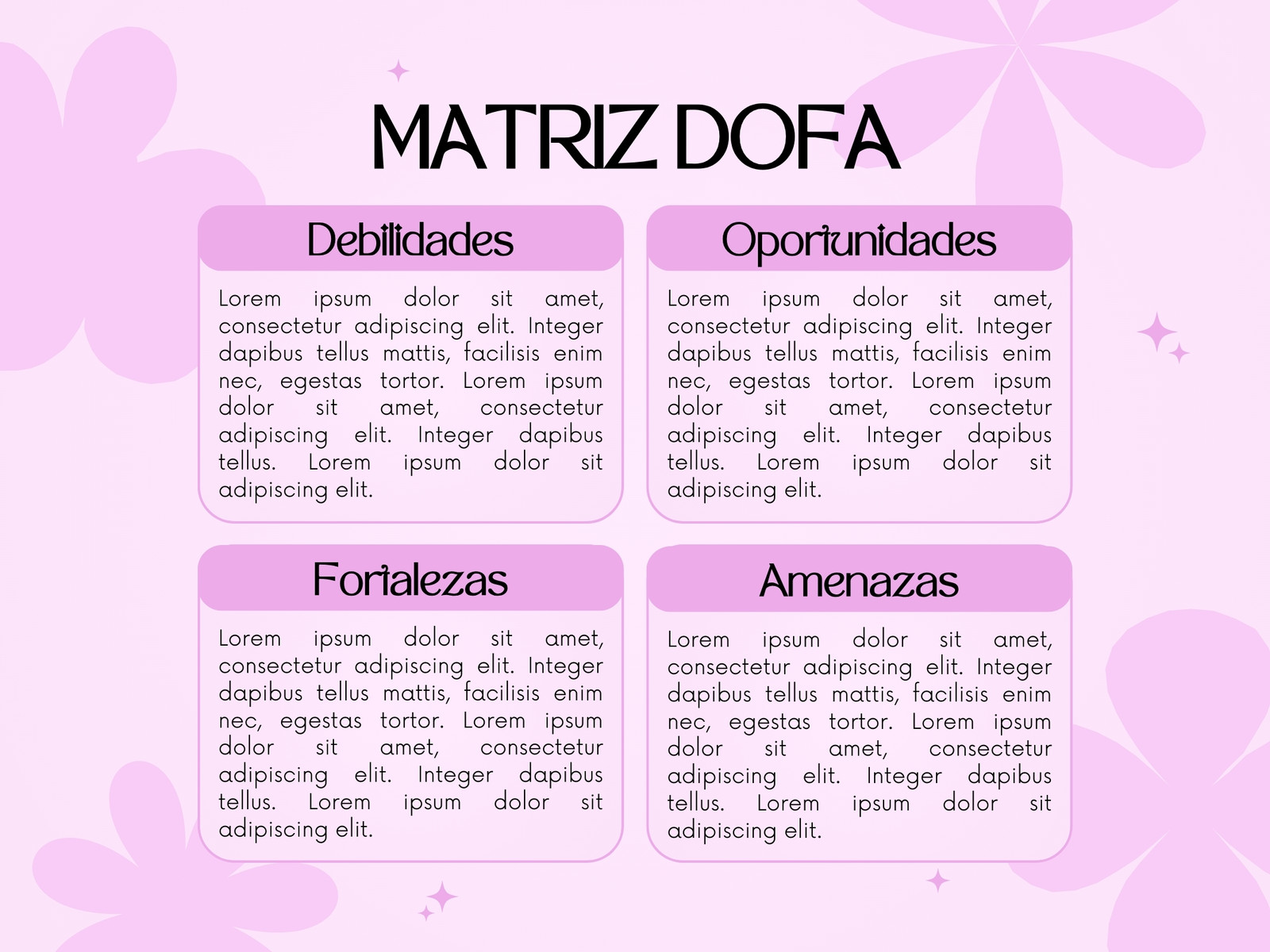 Gráfico matriz dofa creativo floral ilustrado morado