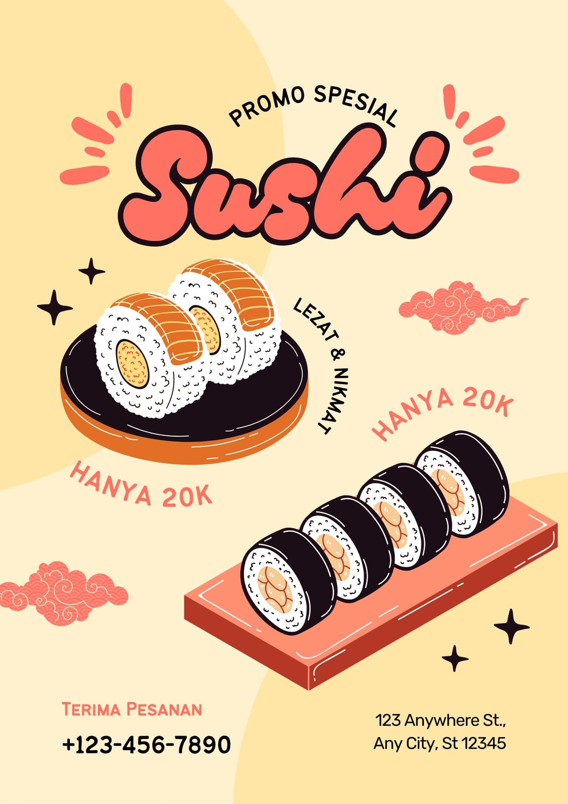 Gratis desain contoh contoh iklan makanan - Canva