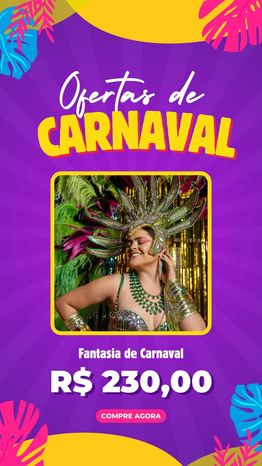 Carnaval Promoção Colorido Story