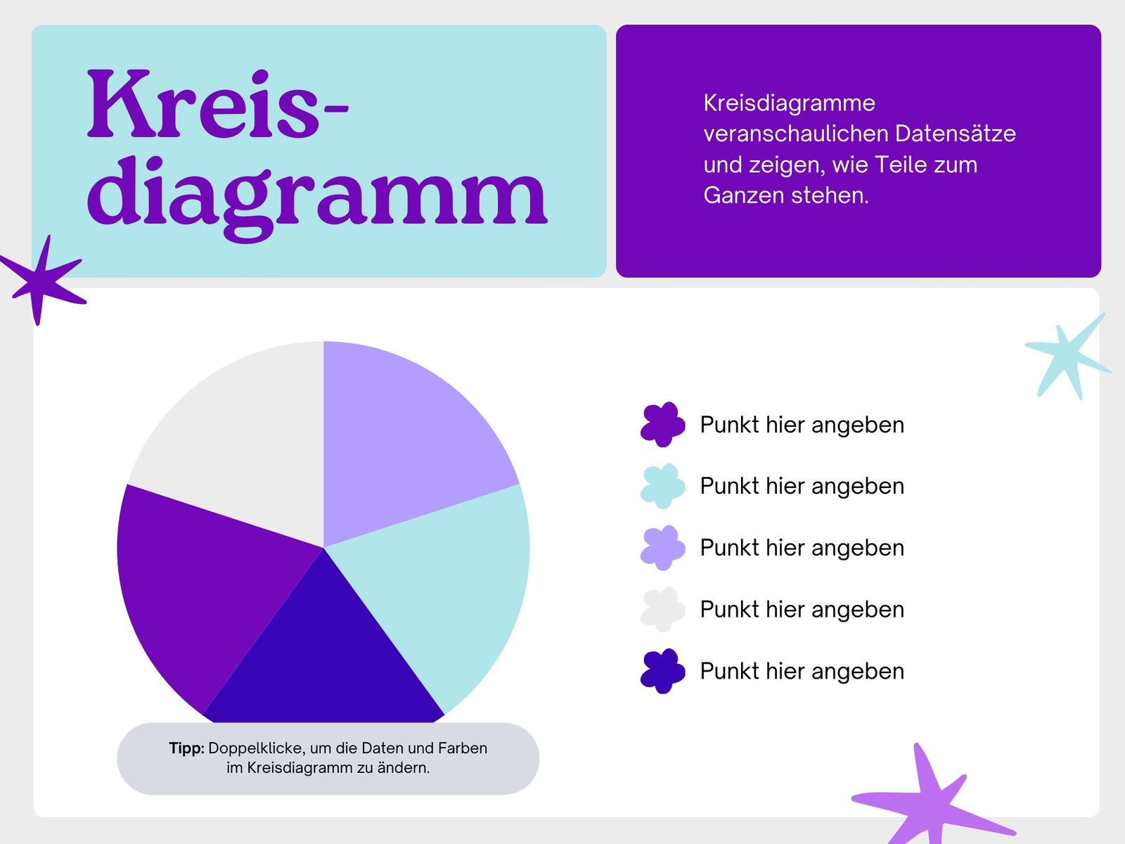 Blau Lila Verspielt Illustrativ Lektionsdiagramm Grafik