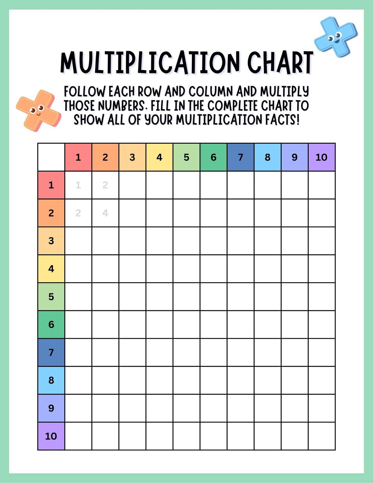 Page 4 - Free 3rd grade math worksheets to customize | Canva