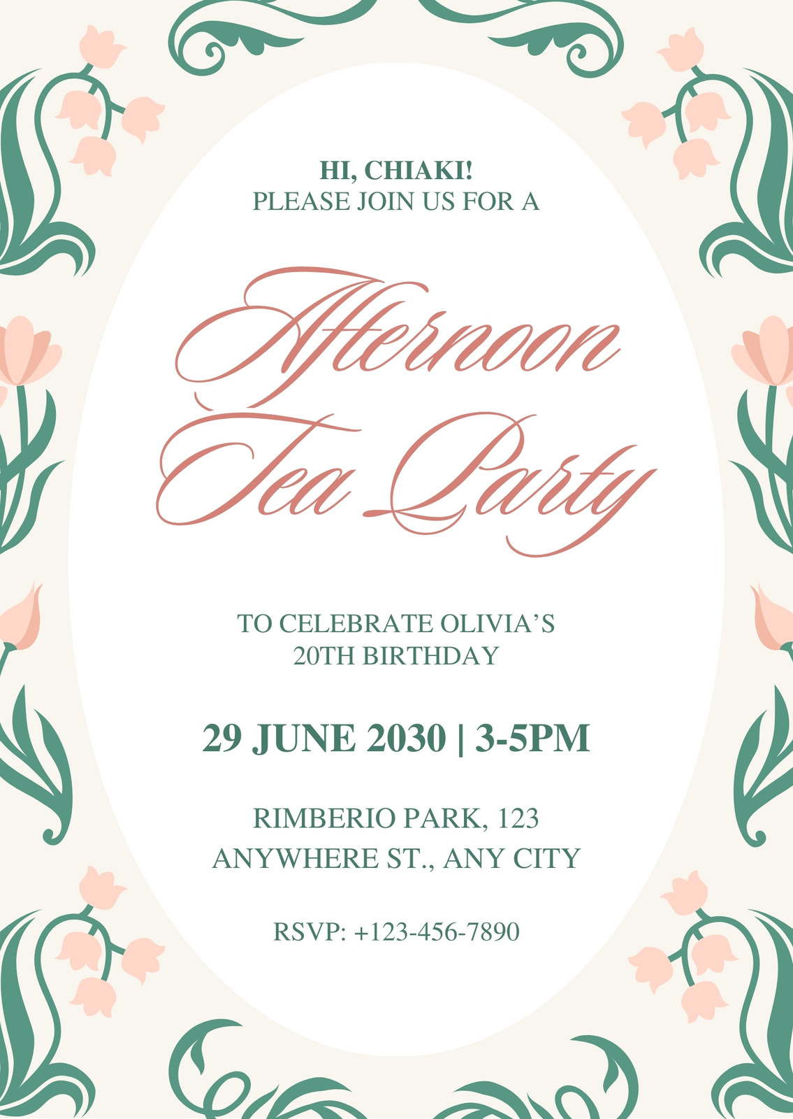 dress up tea party birthday invitations Whimsical Tea Party Birthday Invitation for a Charming Celebration  Fresh  Frog Tees