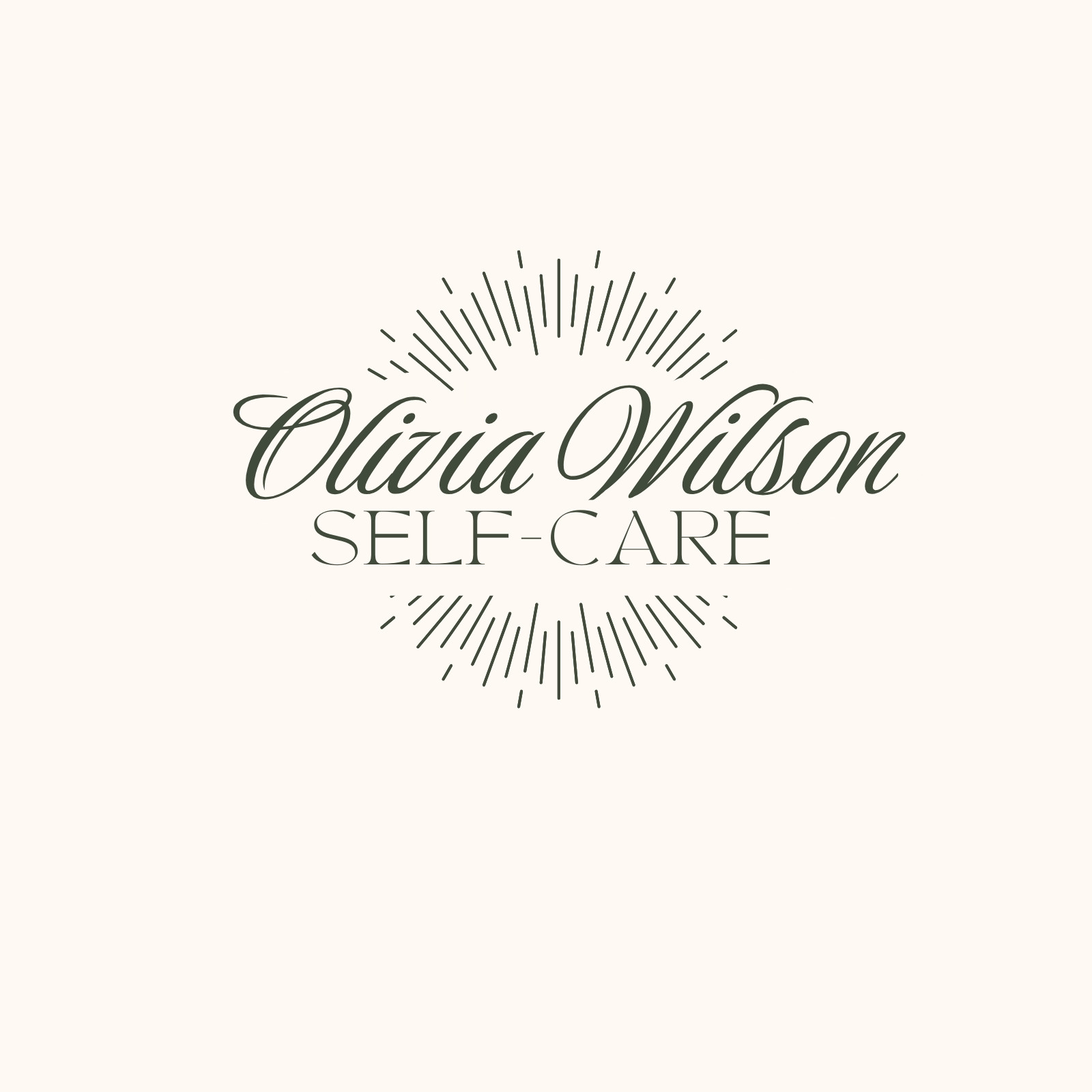 Gray Beige  Minimalist Self-Care Expert Logo