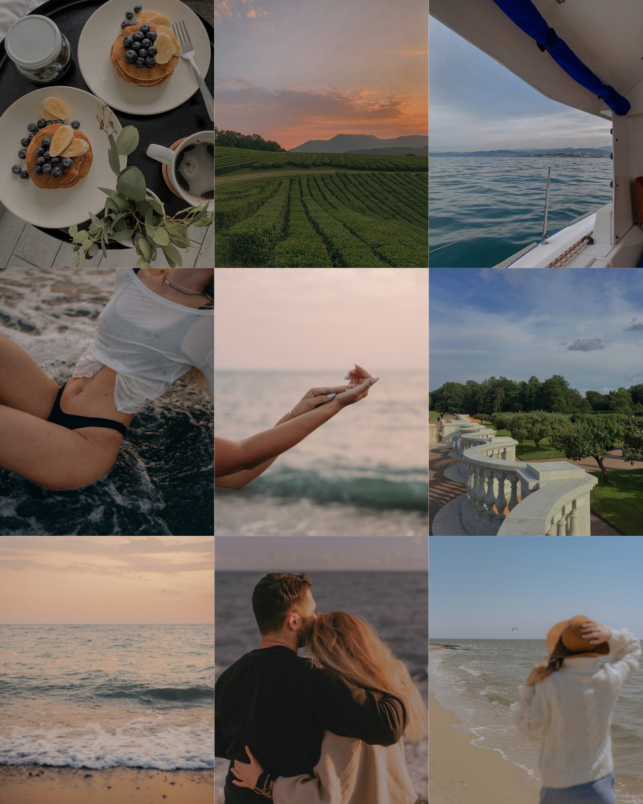 Post Instagram Feed 4:5 Griglia Moodboard Collage Semplice Amore Aesthetic