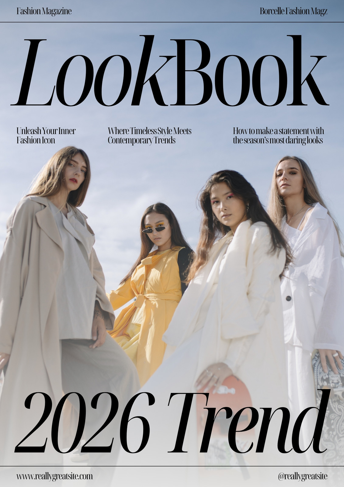 Neutral Modern Fashion Magazine cover