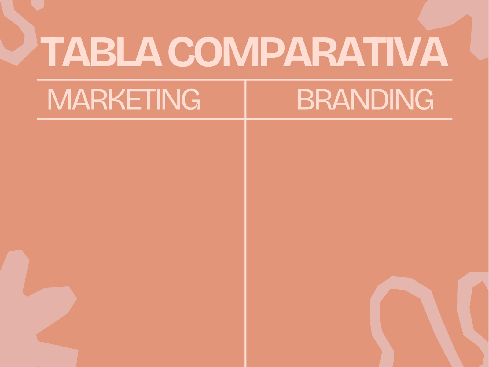 Gráfica Tabla Comparativa Minimalista Rosa y Marrón