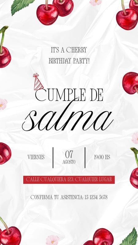 Free and customizable cherry templates