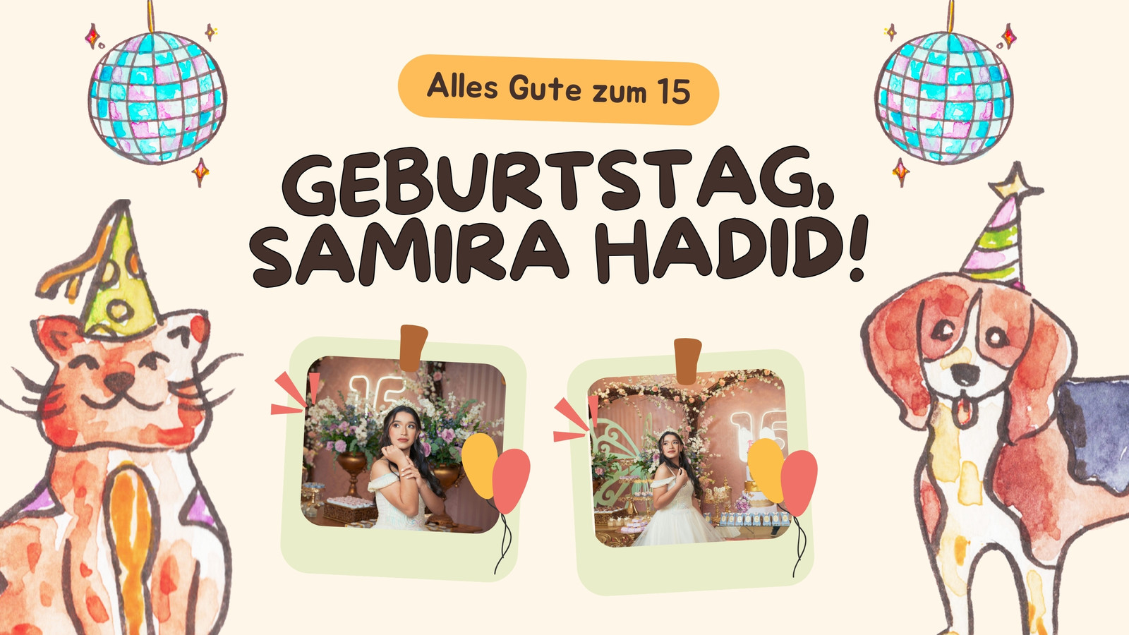 Braun und Beige Illustration Alles Gute zum Geburtstag Video Braun und Beige Illustration Alles Gute zum Geburtstag Video