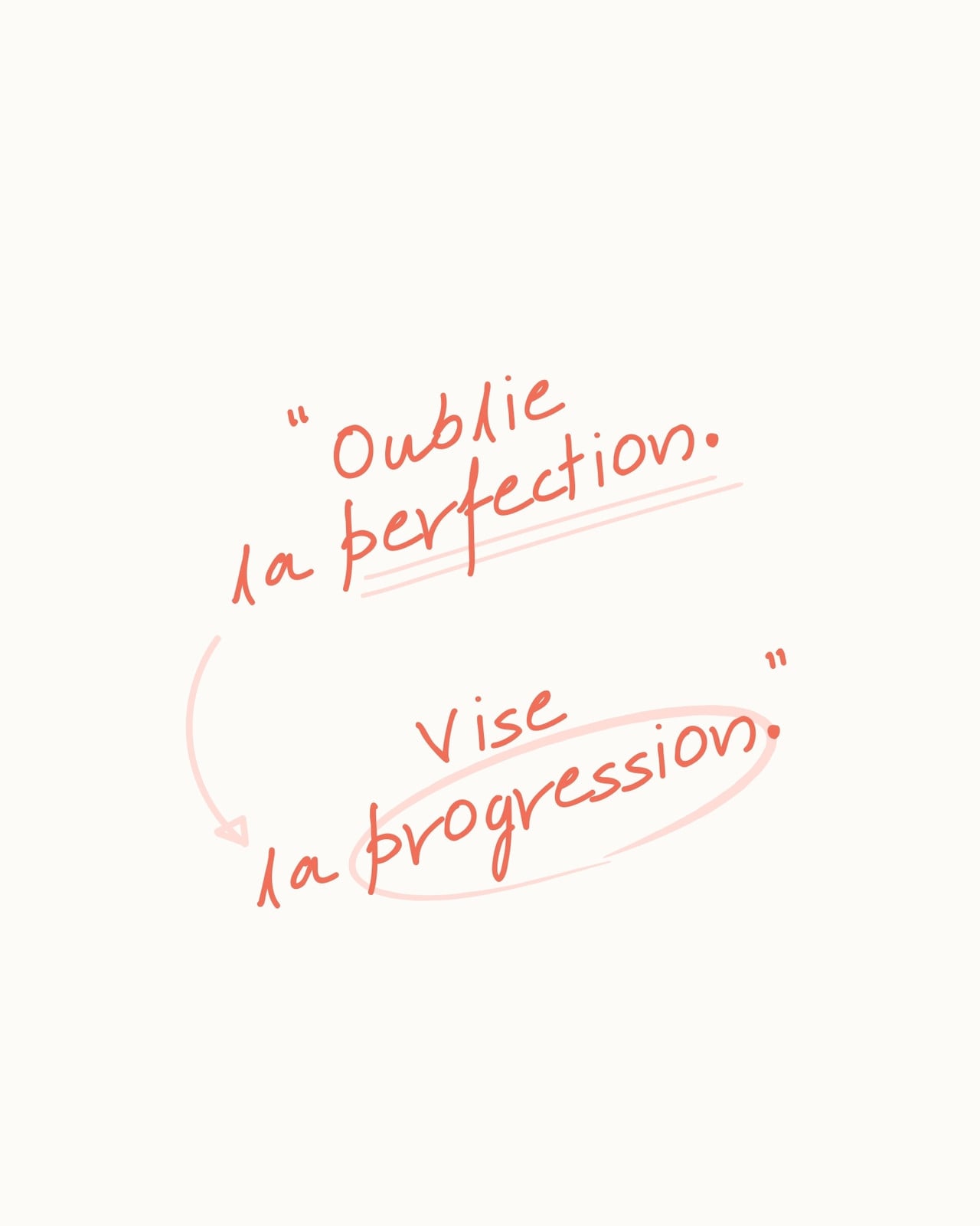 Publication Instagram Citation Simple Minimaliste Rose et Rouge