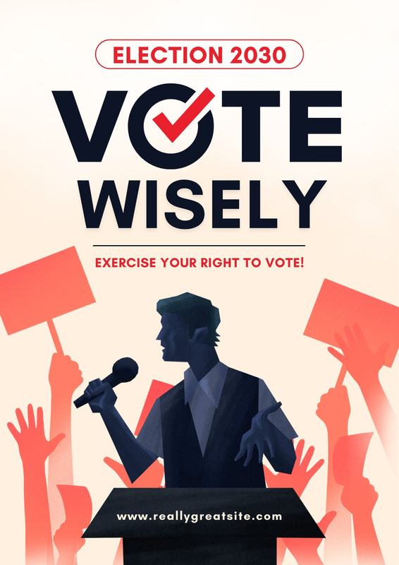 Voting Poster.pdf Page 2 - Free printable, customizable election poster templates | Canva