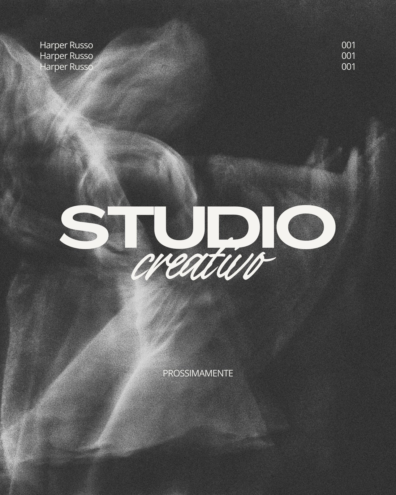 Bianco e Nero Moderno Studio Creativo Annuncio Post Instagram