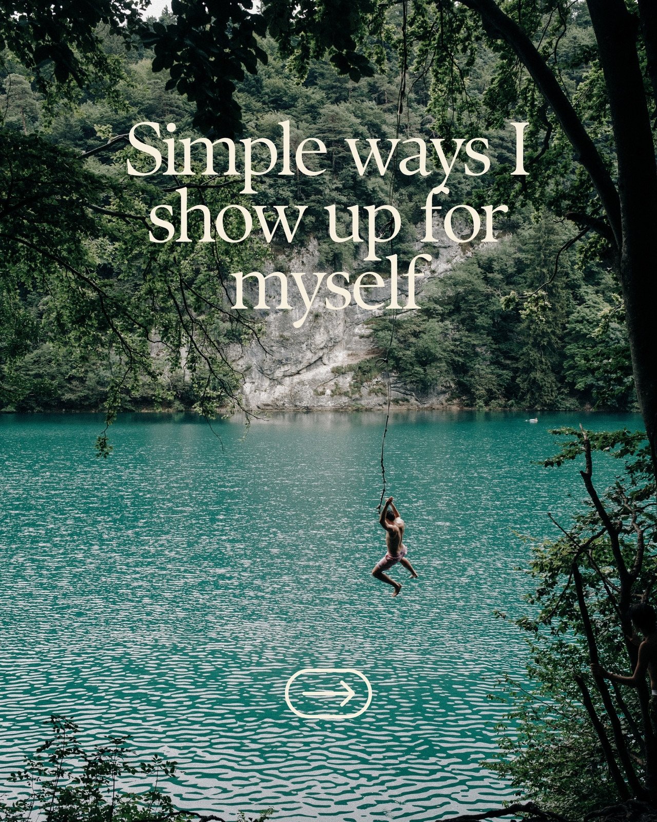 Self Love Carousel Instagram Post in Cream Minimal Style