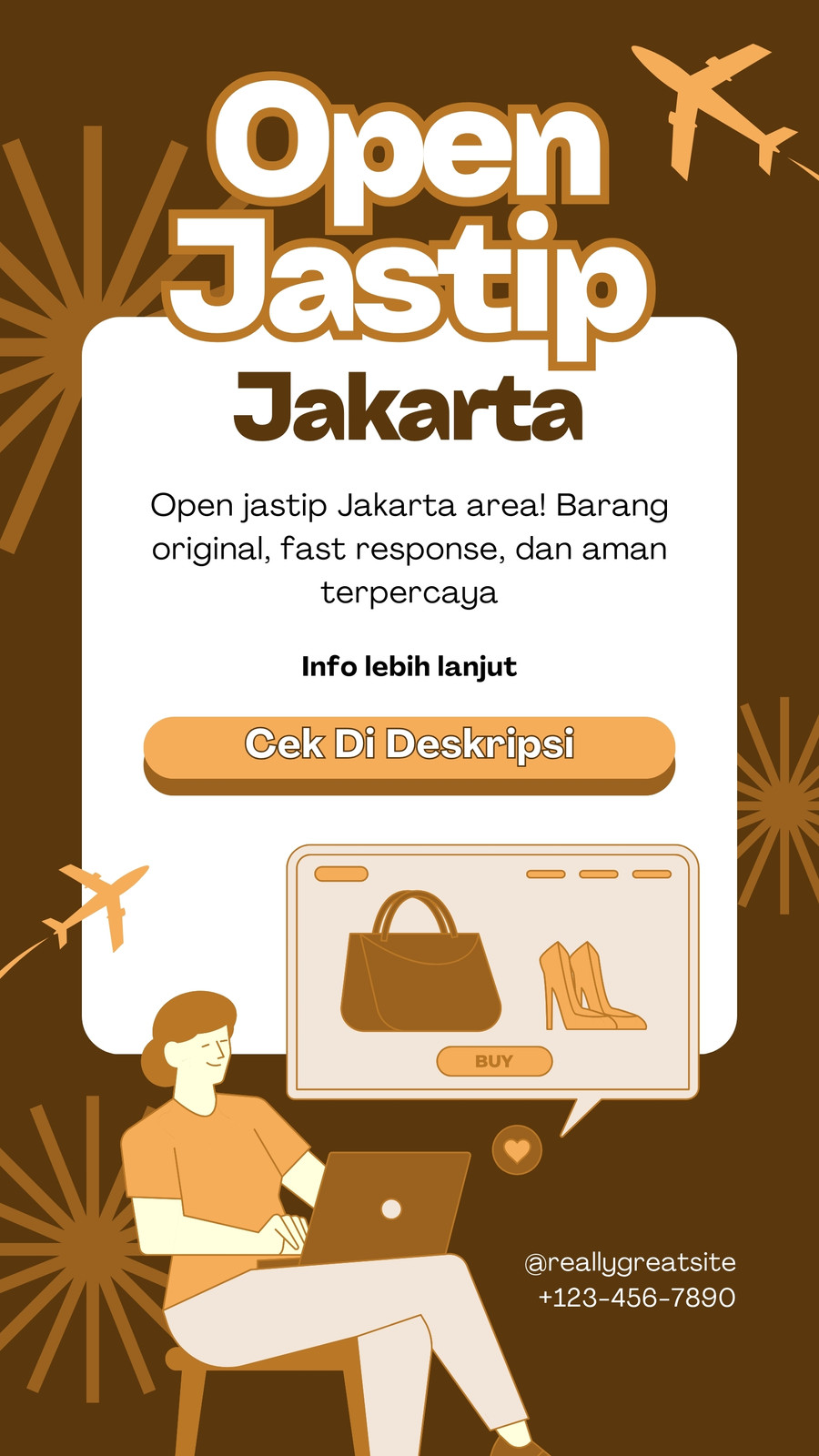 Gratis desain contoh jastip - Canva