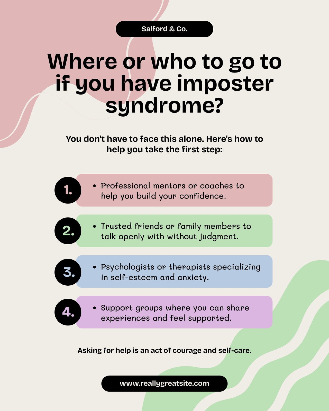 Pink And Green Modern Imposter Syndrome Instagram Post