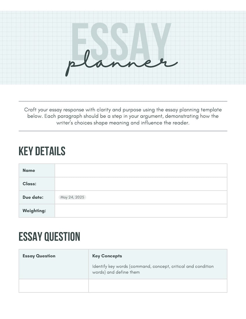 Opinion Essay Outline, image size:848x1097