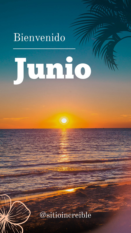 Plantillas bienvenido junio - Gratis y editables - Canva
