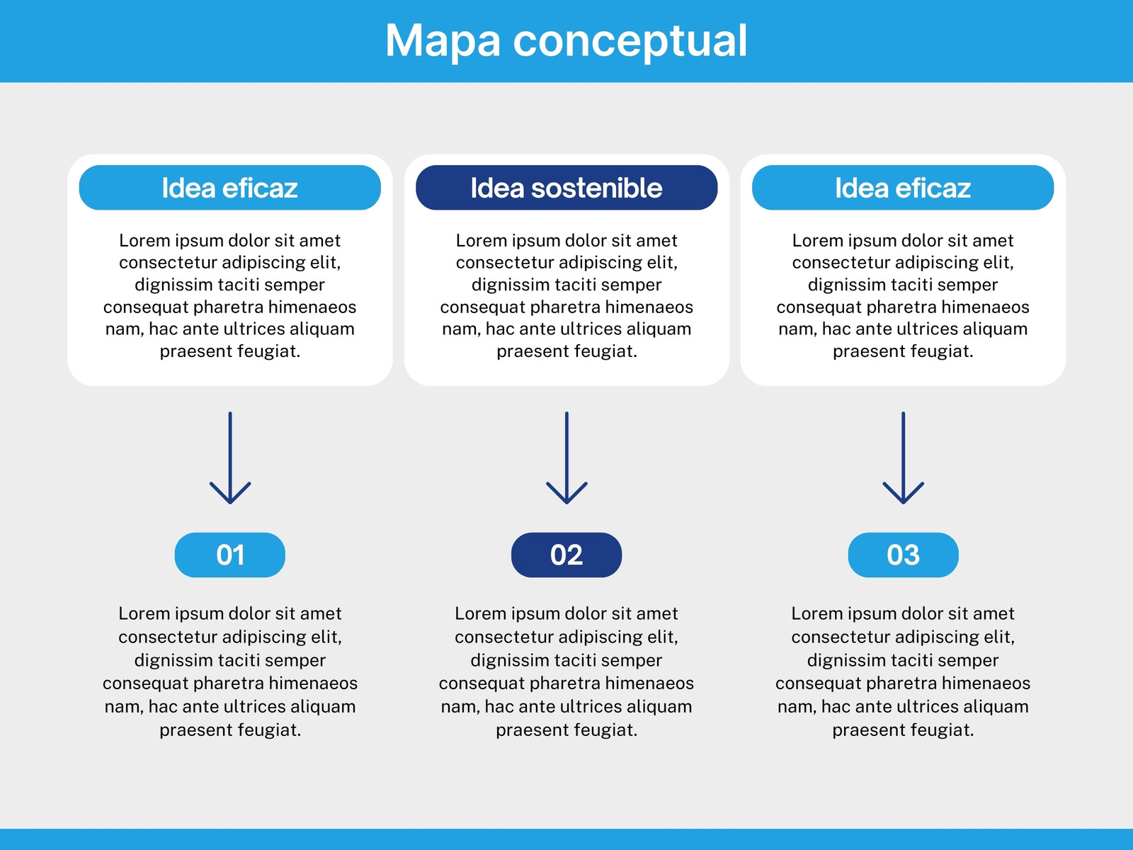 Gráfico Mapa Conceptual Diagrama Moderno Azul