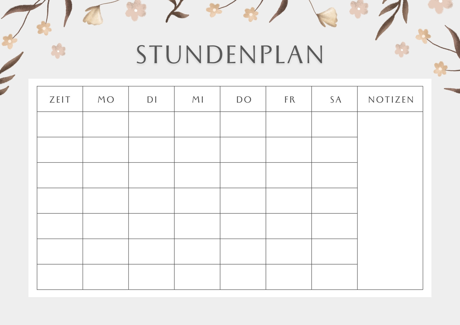 Weiß Beige Floral Zart Schule Zeitplan Wochenplan Semester Uni Stundenplan Weiß Beige Floral Zart Schule Zeitplan Wochenplan Semester Uni Stundenplan