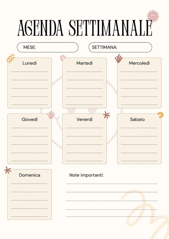 Planner E Agende Personalizzate 2026: Disegna E Stampa | Canva