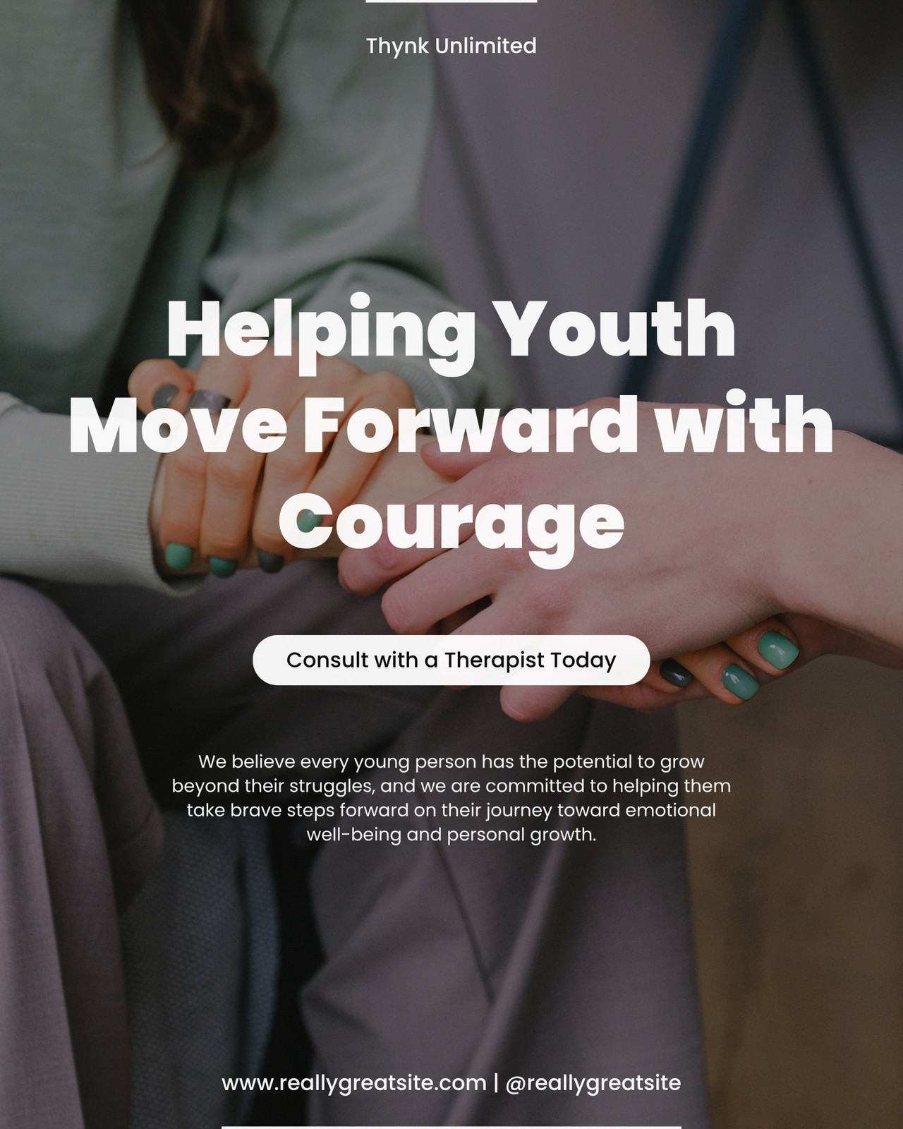 White Minimalist and Clean Youth Mental Health Therapy Instagram Post