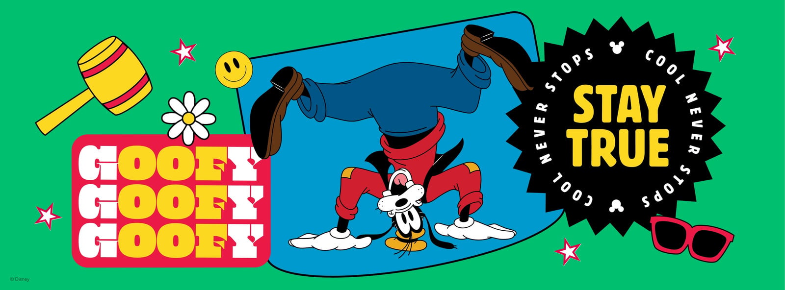 世界限定150枚 レア★グーフィー Goofy★スタンプアートギャラリー グーフィーのイラスト・テンプレート｜かわいい・ゆるいグーフィー