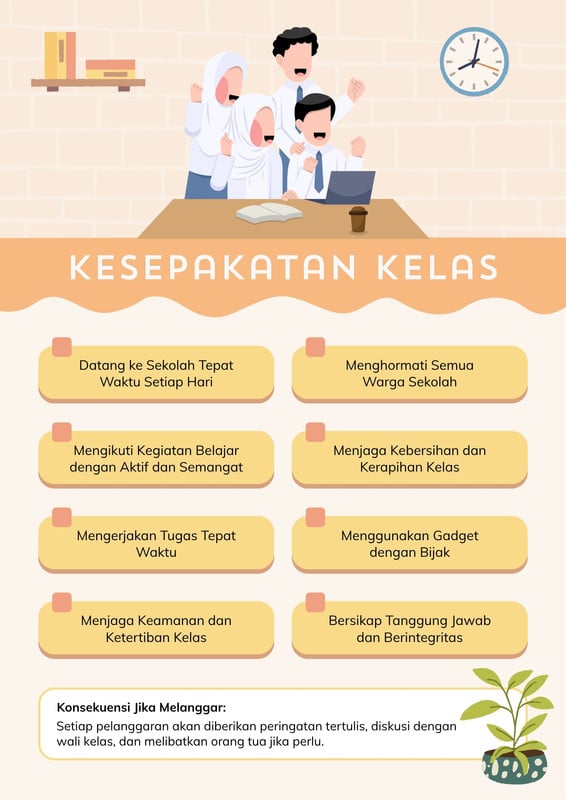 Gratis desain contoh kelas - Canva