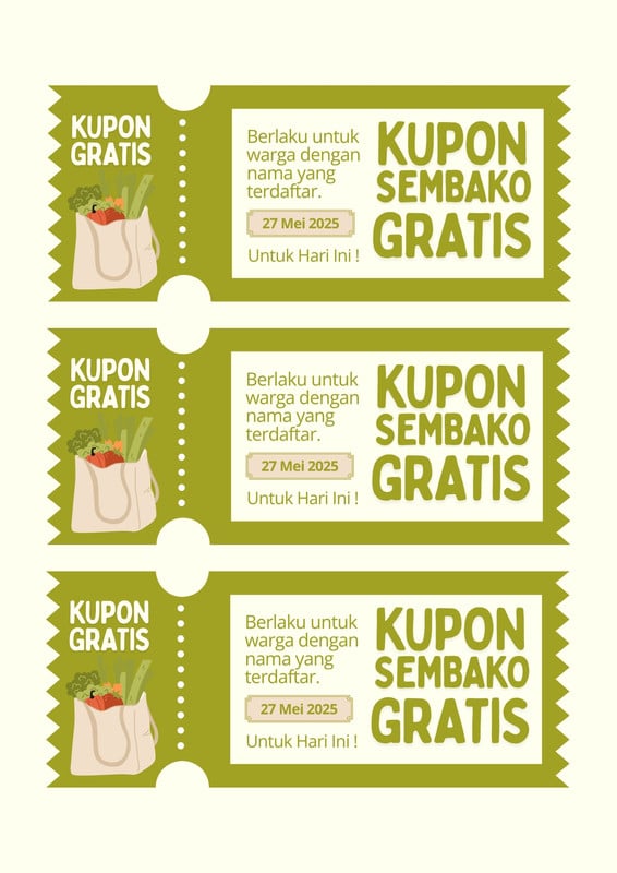 Download Desain Contoh Kupon Online, Gratis - Canva
