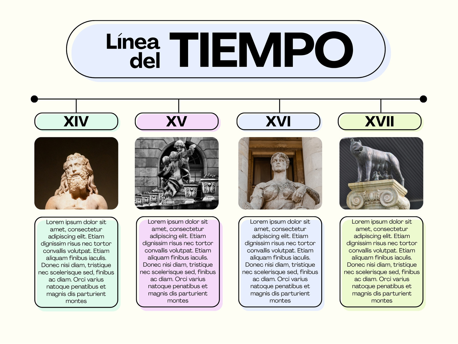 Línea de Tiempo Infografía Blanco Gris Púrpura Moderno 