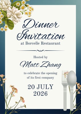 Design and print a Dinner Invitation in one place. Customize a Dinner ...