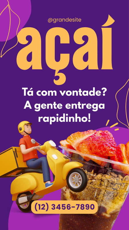 Modelos grátis e personalizáveis de acai - Canva