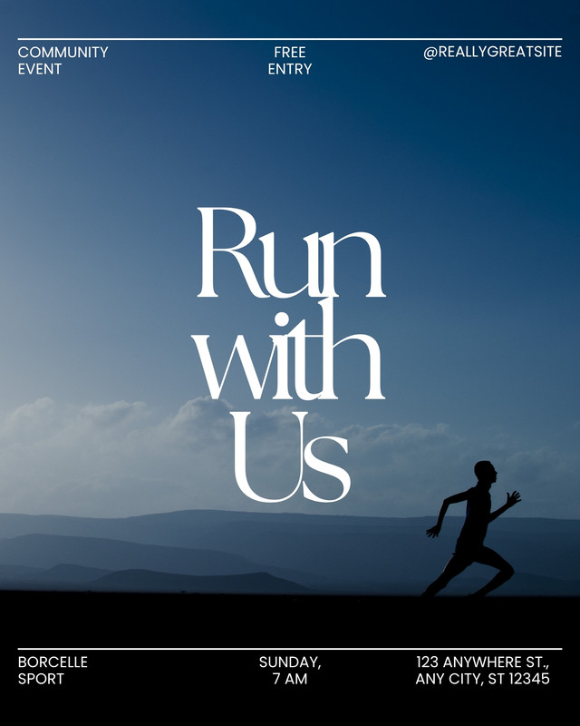 Free and customizable running templates